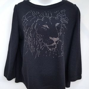 Brand new St. John Sport knitted black sweater